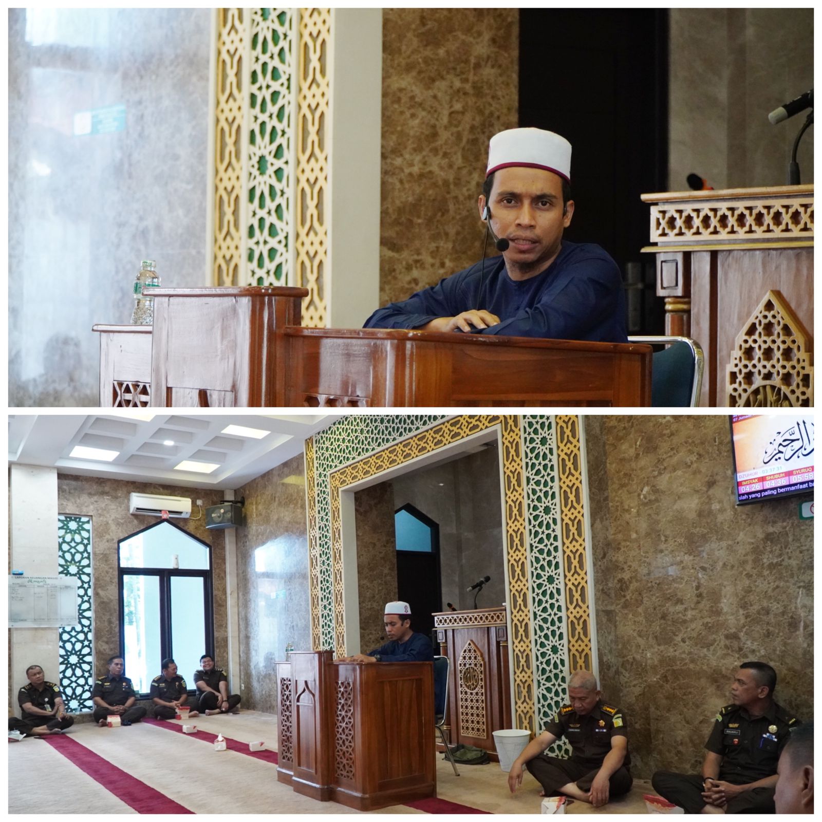 Ustad Syeikh Maulana Husen Al Muqri Sampaikan Pengajian Rutin di Kejati Riau